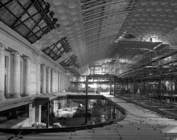 Restoring the station's ornate architecture was a delicate task. Credit: National Archives