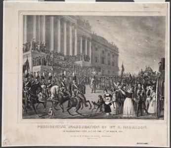 Sketch of President Harrison's inauguration March 4, 1841.