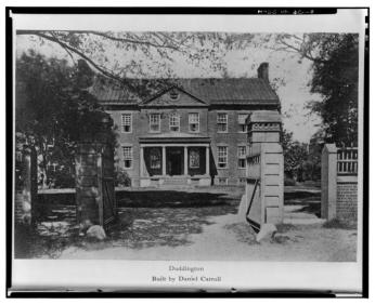 Photograph of Daniel Carroll of Duddington's house 
