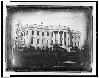 White House, 1846, Plumbe, John, photographer. [President's house i.e. White House, Washington, D.C., showing south side, probably taken in winter]. , ca. 1846. Photograph. Retrieved from the Library of Congress, https://www.loc.gov/item/2004664421/. (Accessed October 12, 2017.)