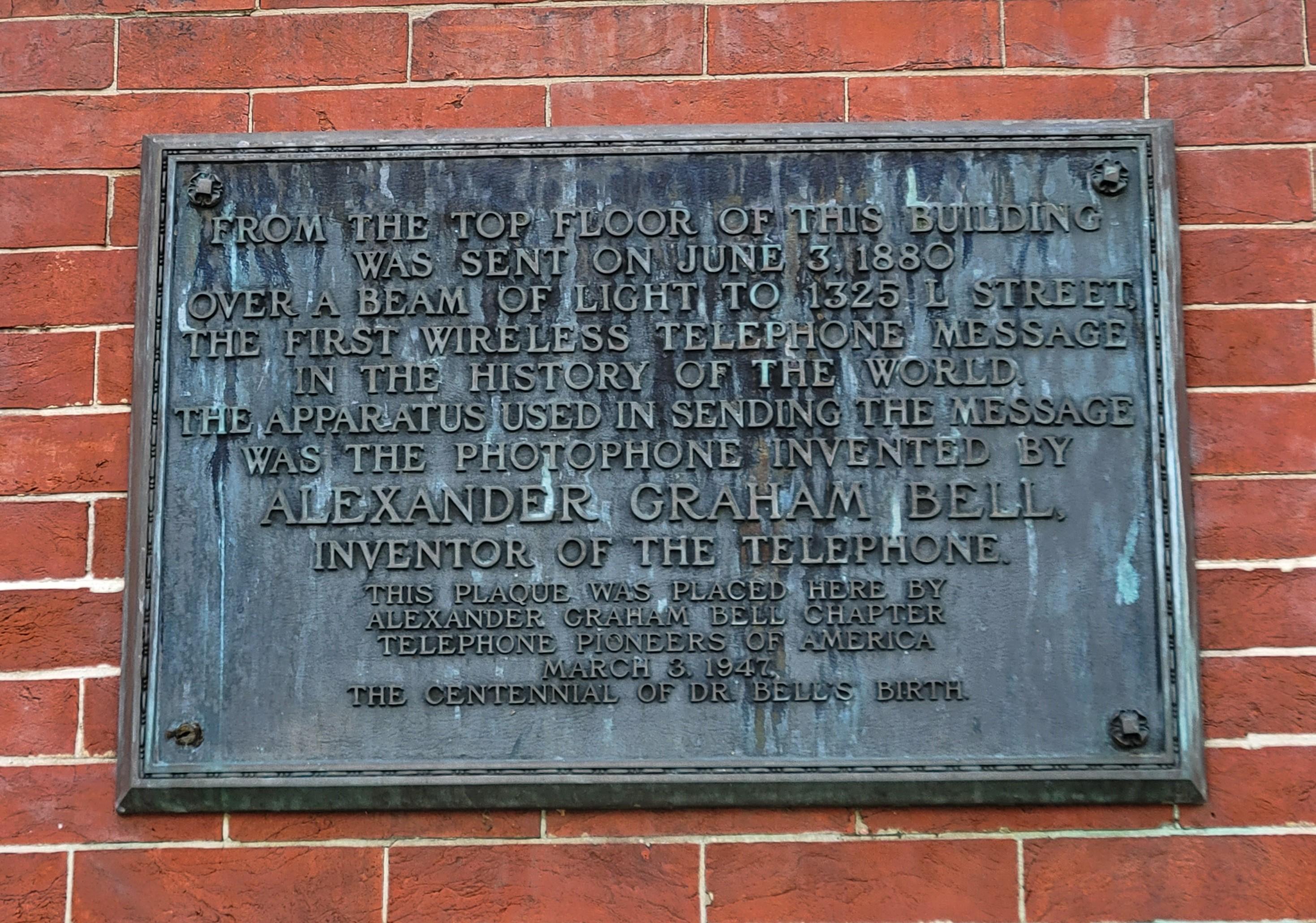 Robinson, Emily. Commemorative Plaque on Franklin School, Washington DC. June 18, 2022. Own Work.