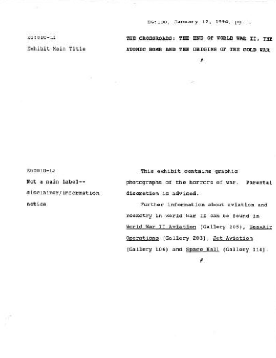 A title page for a script