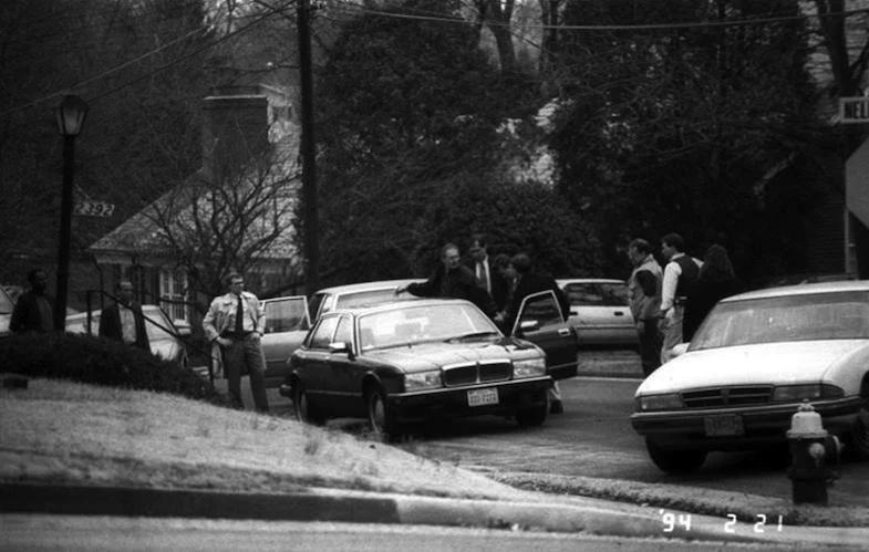 FBI agents arrest Aldrich Ames in Arlington, Virginia on February 21, 1994. (Source: FBI.gov)