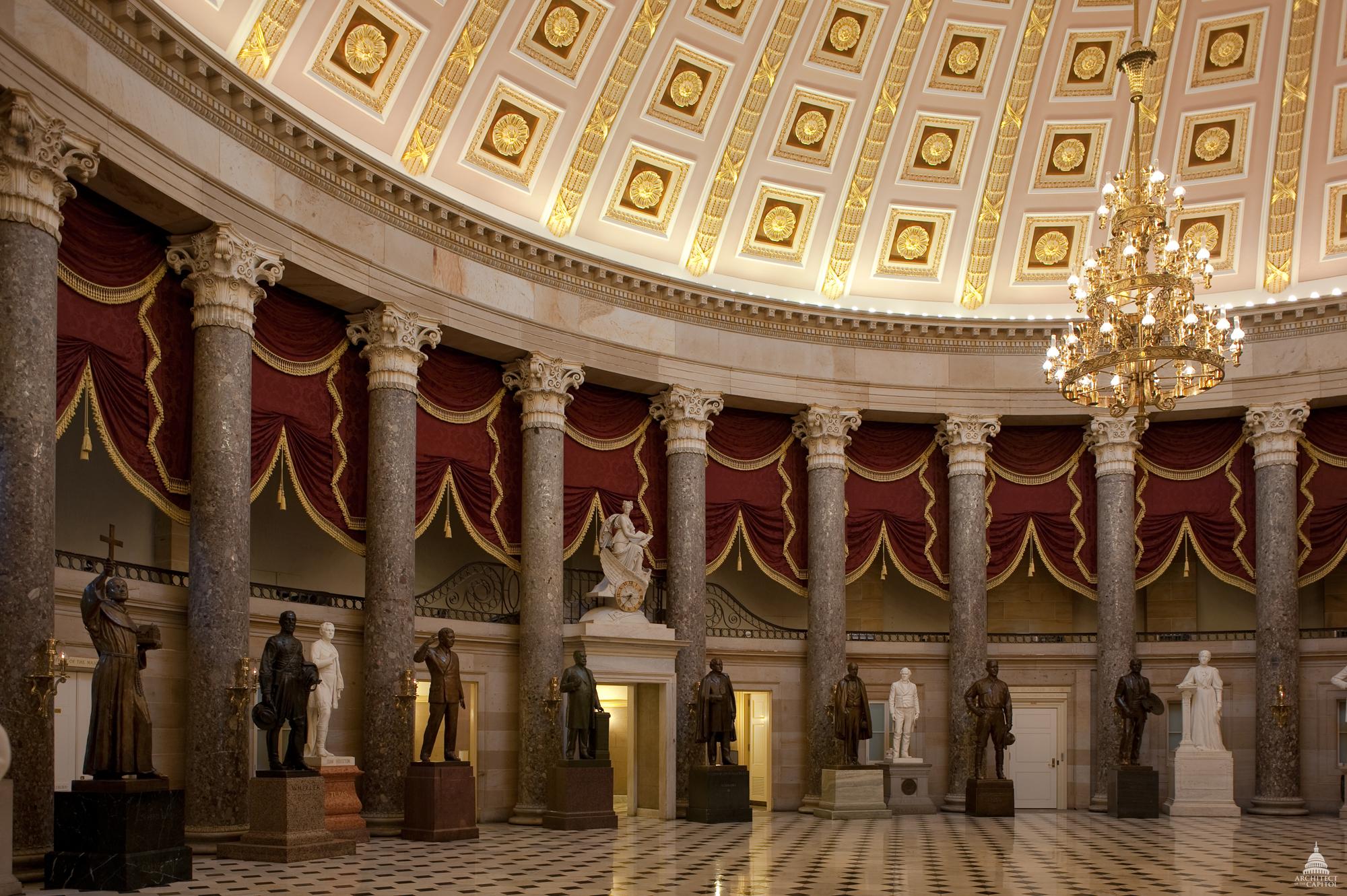 Statuary Hall in the United States Capitol. (Source: Wikimedia Commons)