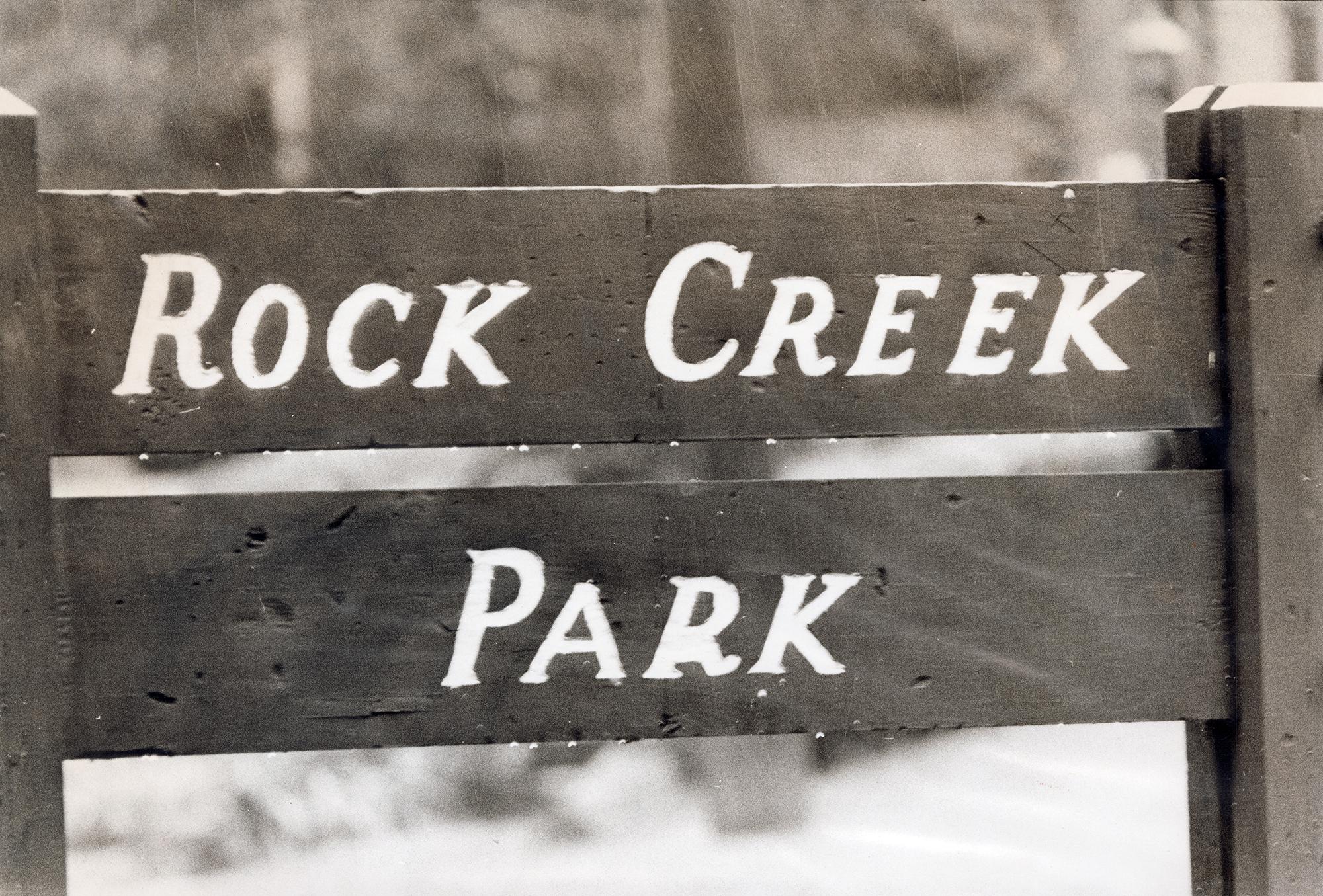 Rock Creek Park sign