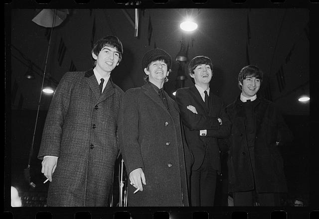 The Beatles at press conference