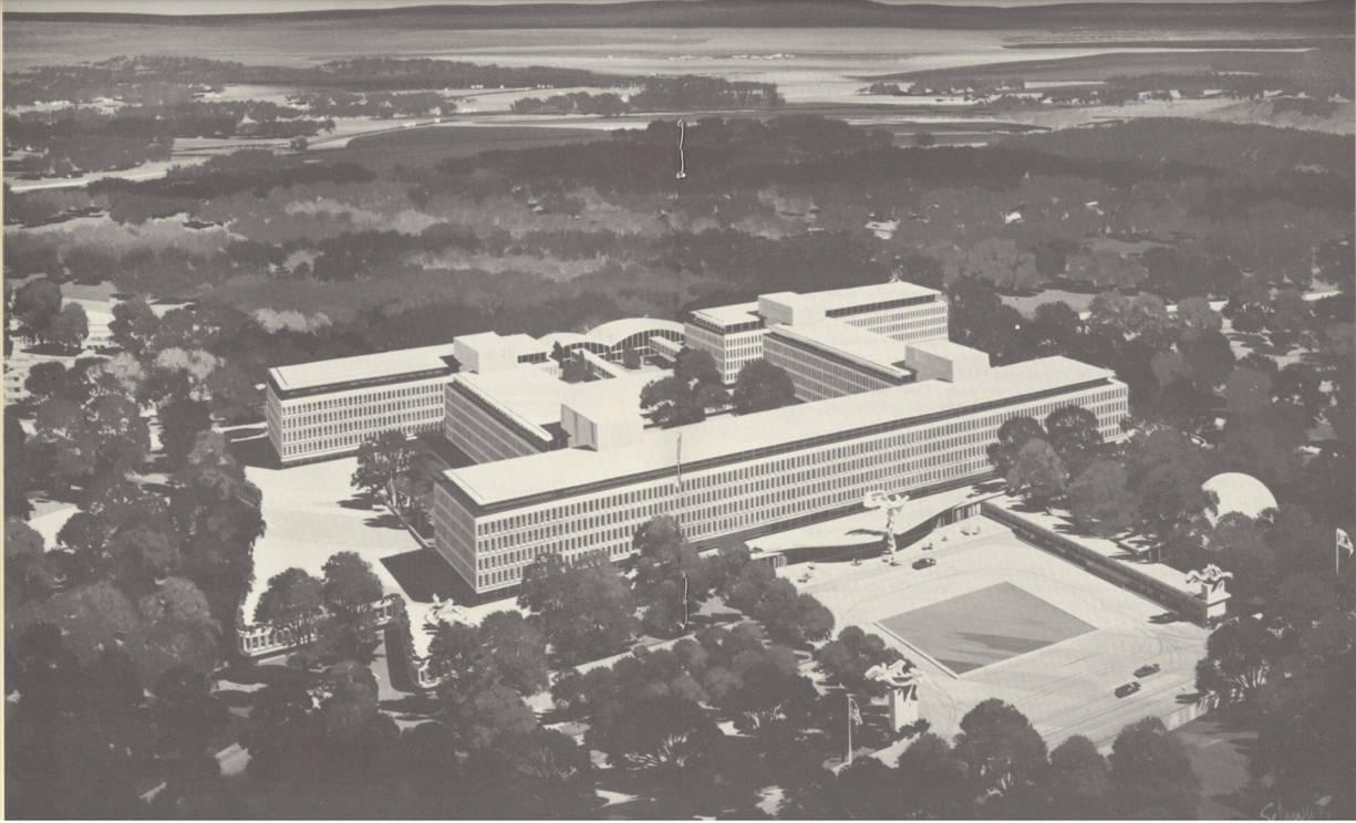 Artist's rendering of CIA headquarters built in Langley, VA. (Source: CIA.gov) Artist's rendering of CIA headquarters built in Langley, VA. (Source: CIA.gov)