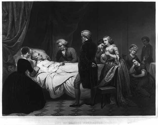 "Life of George Washington The Christian death" painted by Junius Brutus Stearns (Source: Library of Congress) "Life of George Washington The Christian death" painted by Junius Brutus Stearns (Source: Library of Congress)