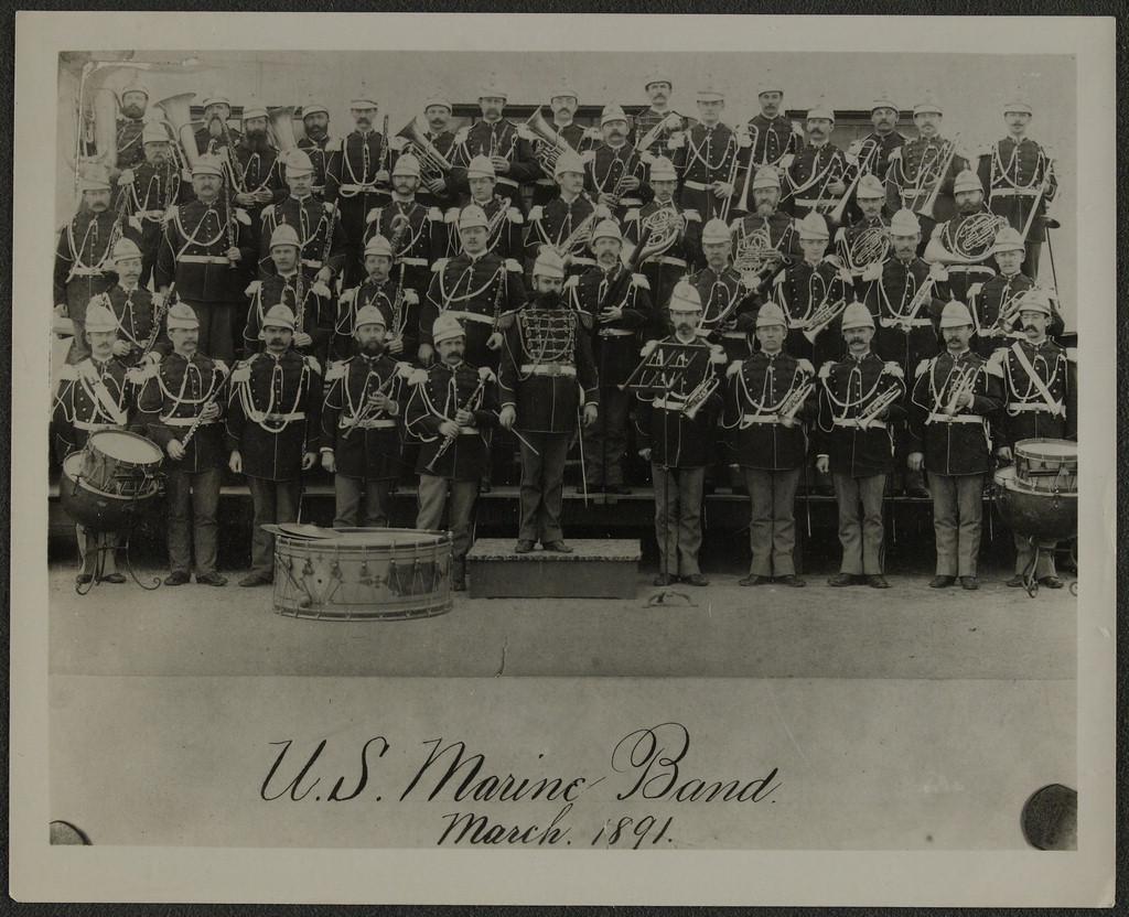 Sousa and the Marine Band in 1891, the year before Sousa left (Photo Source: Library of Congress) Sousa and the Marine Band in 1891, the year before Sousa left (Photo Source: Library of Congress)