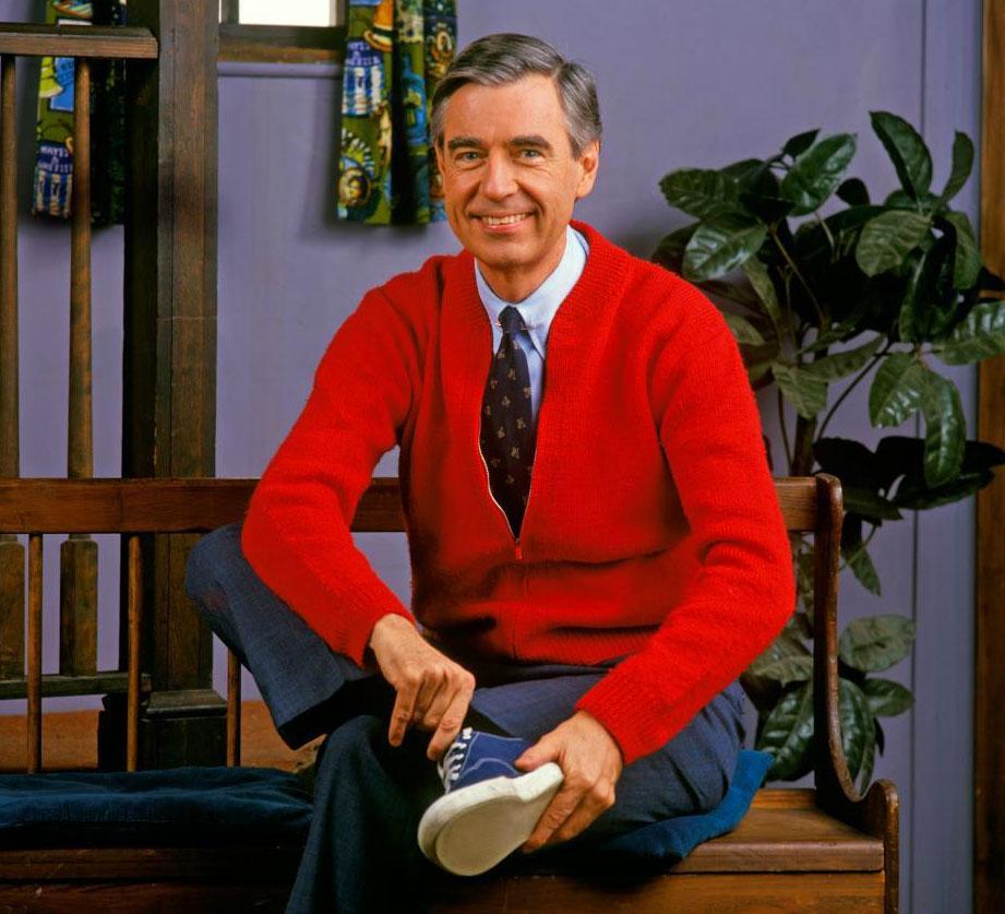 Fred Rogers on the set of "Mister Rogers' Neighborhood" (Fred Rogers Company)
