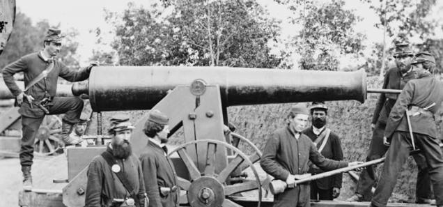 Ciivl War guns at Fort Woodbury. (Source: Library of Coungress) Ciivl War guns at Fort Woodbury. (Source: Library of Coungress)