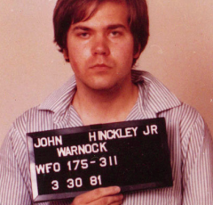Would-be Presidential Assassin John Hinckley, Jr., in a mugshot taken after his arrest. (Photo credit: FBI)