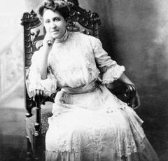 Photograph of Mary Church Terrell as a young adult. 