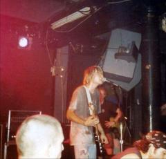 Kurt Cobain performs with Nirvana at the 9:30 Club in Washington, D.C. on October 2, 1991.