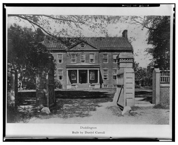 Photograph of Daniel Carroll of Duddington's house 